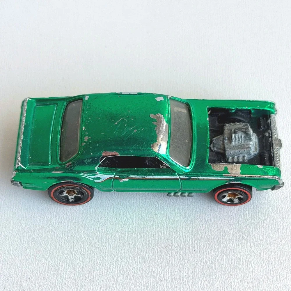 Vintage Hot Wheels 1967 Nitty Gritty Kitty Redline Car Green Rare Flames Custom‎